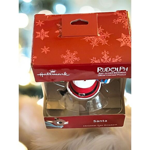 Hallmark Santa Claus Rudolph Red Nosed Reindeer Christmas Ornament Holiday Decor - Picture 5 of 6